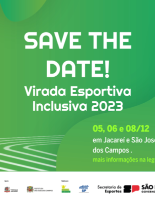 Banner de divulgação do Virada Esportiva Inclusiva SP.
