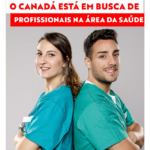 Imagem de convocação por profissionais da área da saúde no Canadá.