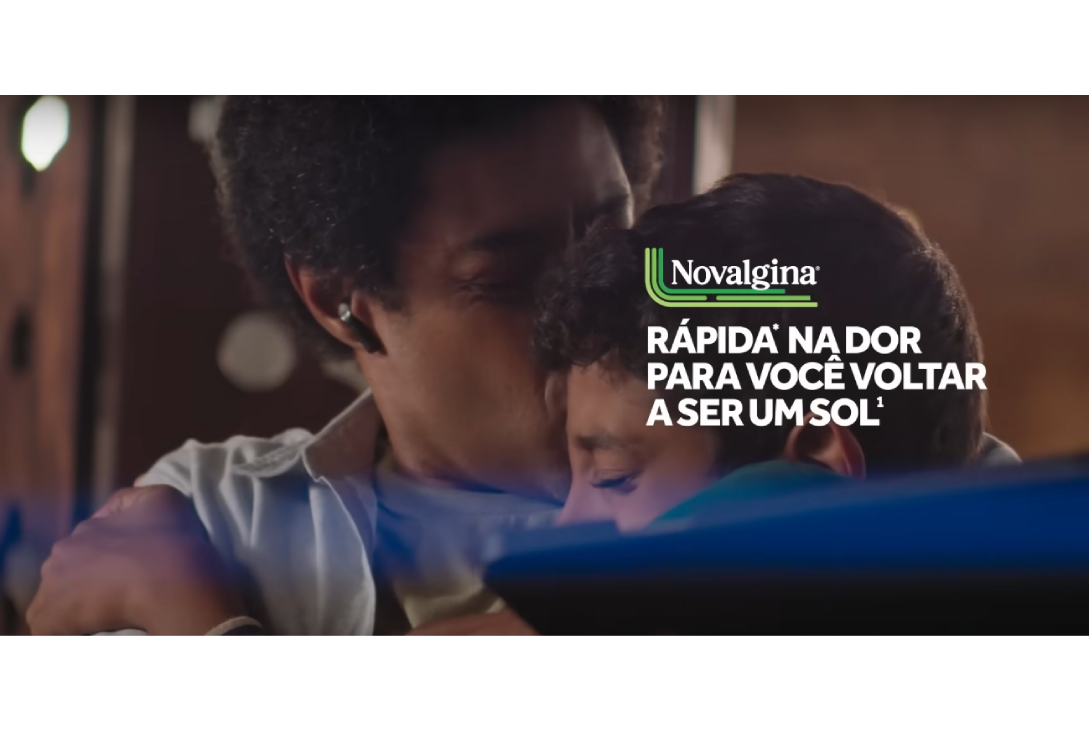 Print de vídeo da nova campanha da Novalgina.