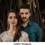 Foto do Duo Música de Interior formado por Aniela Rovani e Rafael Cardoso.