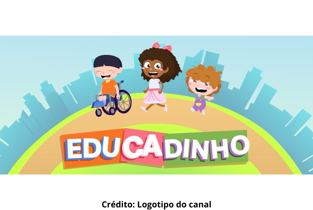 Banner de reprodução do canal infantil Educadinho.