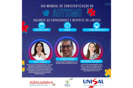 Banner de divulgação do evento realizado pelo Grupo ABAcadabra.