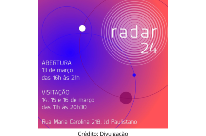 Banner de divulgação da Radar - Mostra Itinerante de Arte Contemporânea.