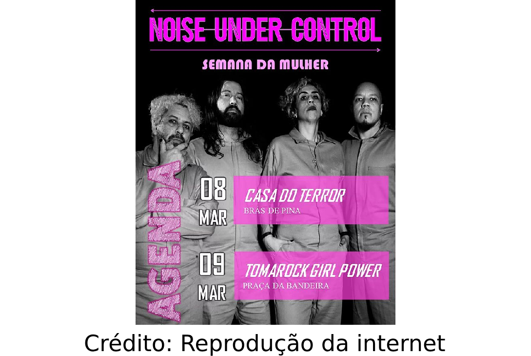 Banner de divulgação dos shows da Noise Under Control.