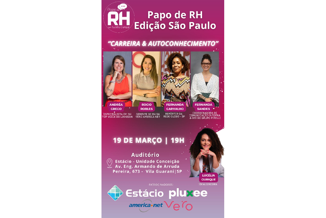 Banner de divulgação do evento Papo de RH - Edição SP.