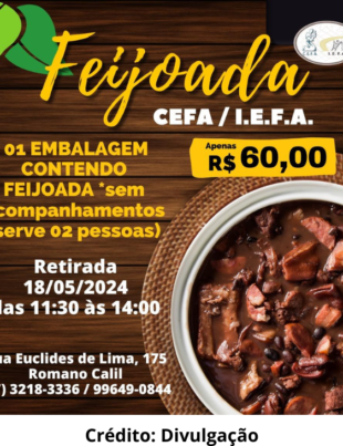 Banner de divulgação do evento gastronômico do IEFA.