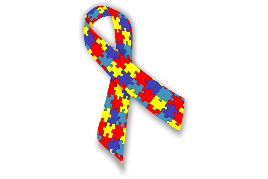 Imagem de um laço simbolizando o Dia Mundial da Conscientização do Autismo.