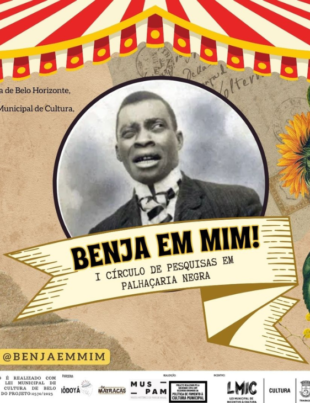 Banner de divulgação do circulo de pesquisa em palhaçaria negra.