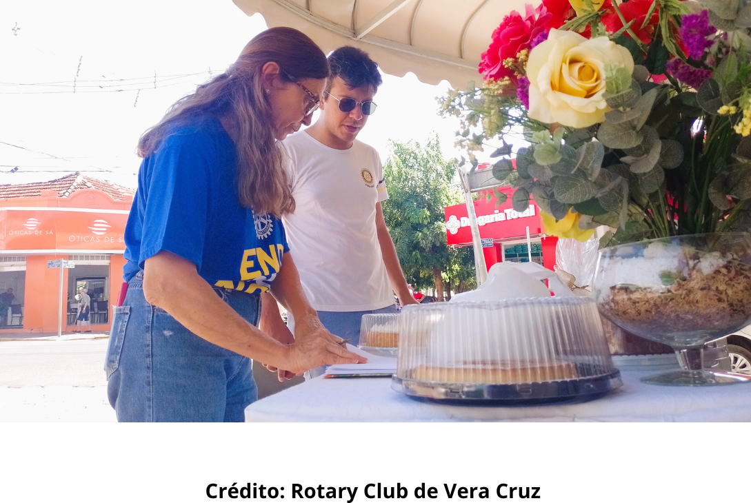 Foto da Feira da Sobremesa do Rotary Club de Vera Cruz.