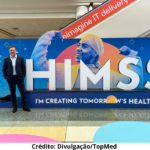 Foto do CTO da TopMed, Paulo Salvi, no HIMSS Global Conference & Exhibition.