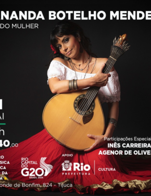 Banner de divulgação do show de Fado.