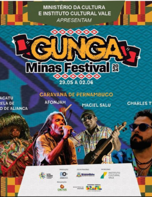 Banner divulgação do evento Gunga Minas Festival.