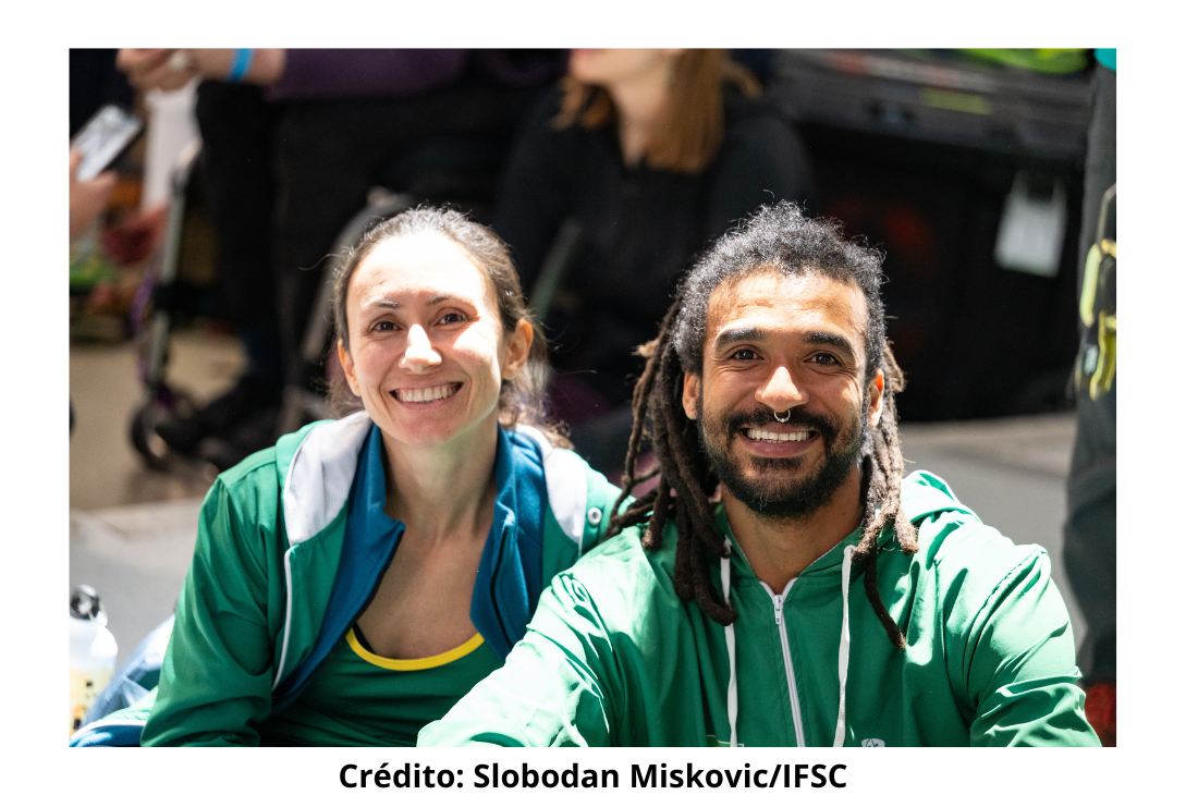 Foto dos paratletas Marina Dias e Igor Silva.