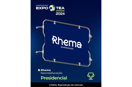 Banner de divulgação da participação do Grupo Rhema no evento ExpoTEA.