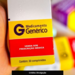 Imagem ilustrativa de uma embalagem de um remédio genérico.