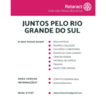 Banner de divulgação de campanha de arrecadação do Rotaract Club de João Pessoa - Bancários.