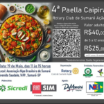 Banner de divulgação da 4ª edição da Paella Caipira.