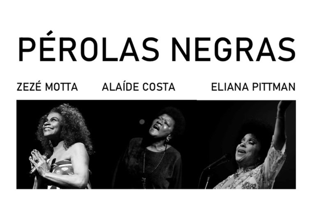 Banner de divulgação do show Pérolas Negras.