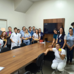 Foto de trabalhadores da Santa Casa São Vicente de Paulo de Tanabi.