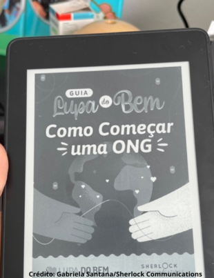 Livro no Kindle do projeto Lupa do Bem.
