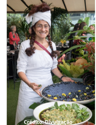 Foto da chef de cozinha e entrevistada Neka Mena Barreto.