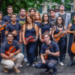 Foto com músicos da Academia de Música Ferreira.