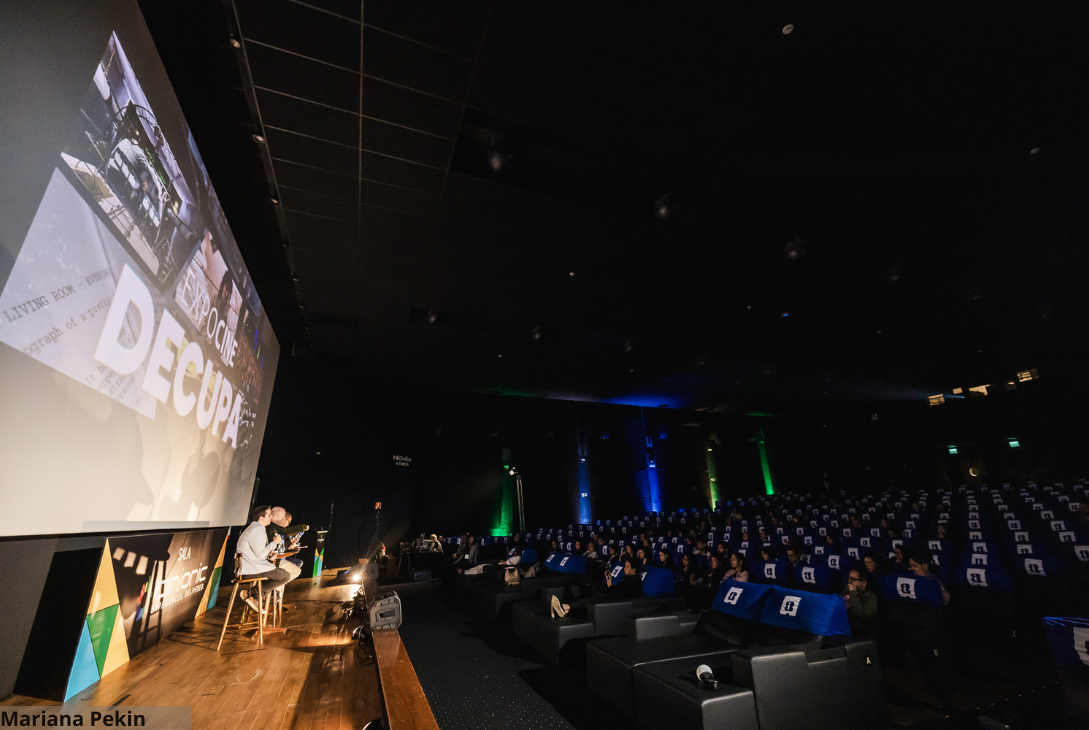 Foto da primeira edição da Expocine Decupa.