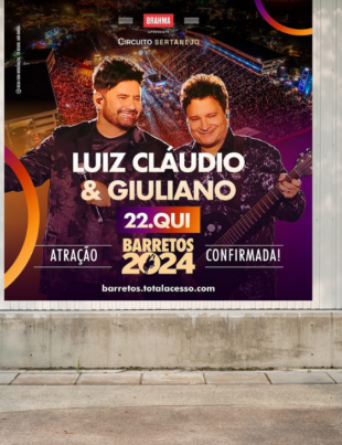 Imagem-montagem com banner de divulgação do evento.