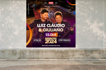 Imagem-montagem com banner de divulgação do evento.