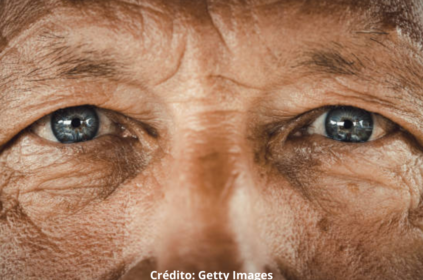 Imagem ilustrativa do olhar de um homem idoso.