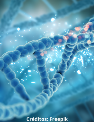 Imagem ilustrativa de um DNA.