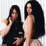 Foto das cantoras Charli XCX e Billie Eilish.