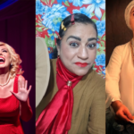 Foto das atrizes que intrepretam 3 grandes mulheres em diferentes espetáculos no Teatro Ruth Escobar.