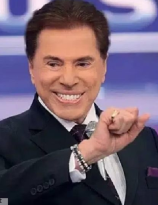 Imagem do apresentador Sílvio Santos.