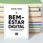 Imagem-montagem com capa do livro Bem-estar Digital.