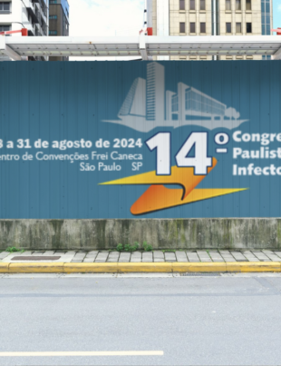 Imagem-montagem com banner de divulgação do evento.