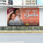 Imagem-montagem com banner de divulgação do evento.