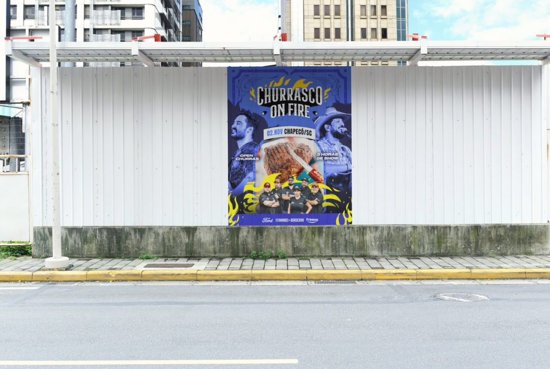 Imagem-montagem com banner de divulgação do evento.