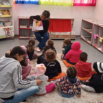 Foto do projeto Pequenos Leitores, uma iniciativa conjunta da FTD Educação e da Roda Educativa.