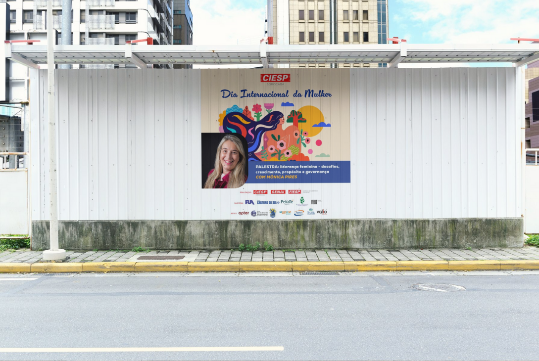 Imagem-montagem com banner de divulgação do evento.