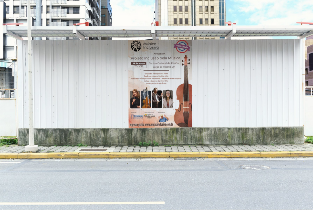 Imagem-montagem com banner de divulgação do evento.