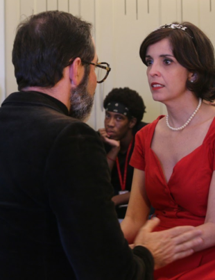 Foto da cena do espetáculo Traição.