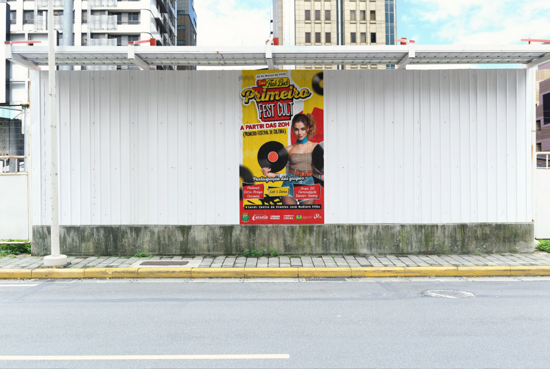 Imagem-montagem com banner de divulgação do evento.