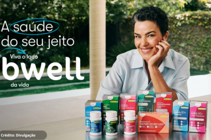 Imagem da campanha da Bewll com Ana Paula Arósio.