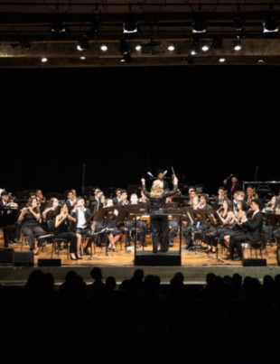 Foto de apresentação da Banda Jovem do Estado.