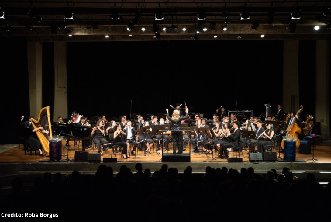 Foto de apresentação da Banda Jovem do Estado.
