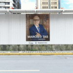 Imagem-montagem com banner de divulgação do evento.