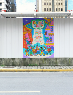 Imagem-montagem com banner de divulgação do evento.