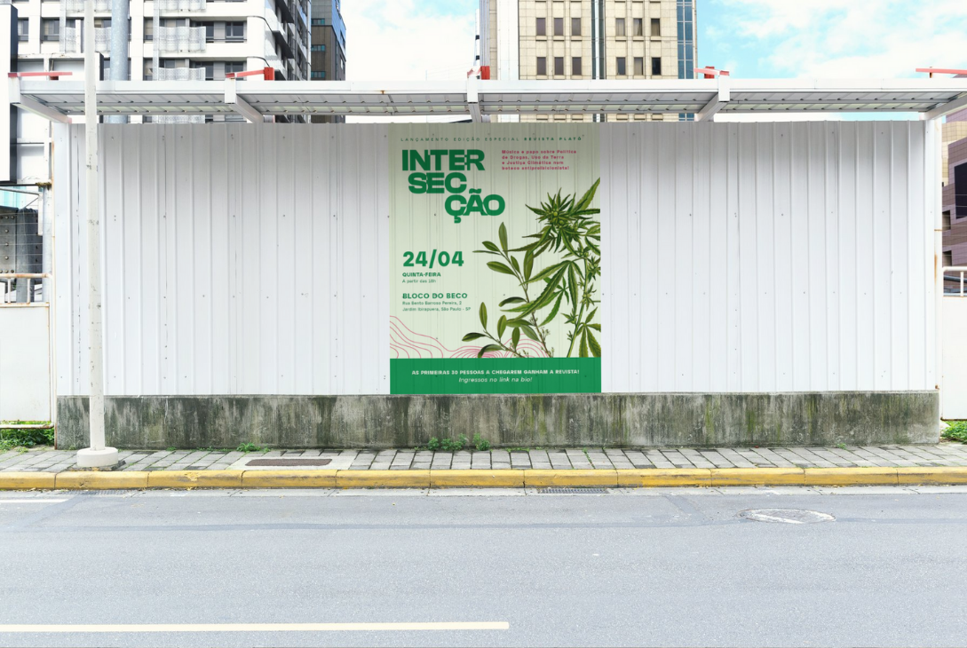 Imagem-montagem com banner de divulgação do evento.