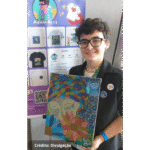 Foto da artista ilustradora Rafa Adämi.
